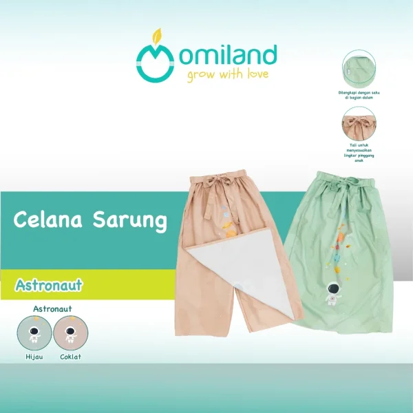 Omiland Sarung Anak Model Celana Motif - Gambar 4