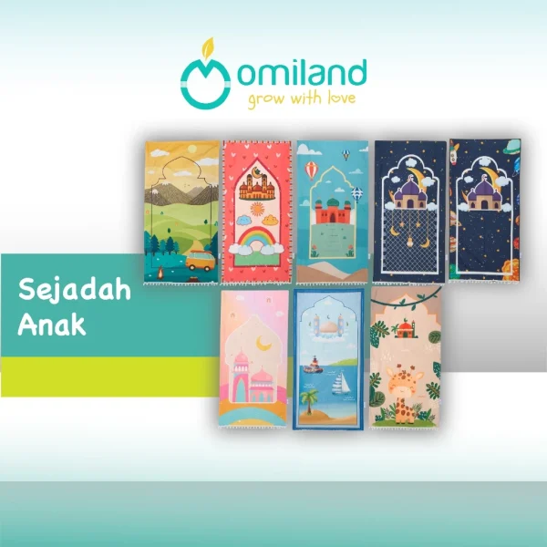 Omiland Sajadah Anak Travelling Free Pouch - Gambar 2